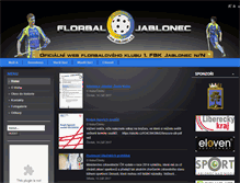 Tablet Screenshot of florbaljablonec.cz